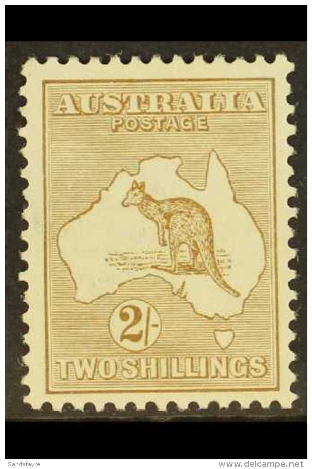 1915  2s Brown Kangaroo With Watermark W5, SG 29, Very Fine Mint. For More Images, Please Visit... - Otros & Sin Clasificación