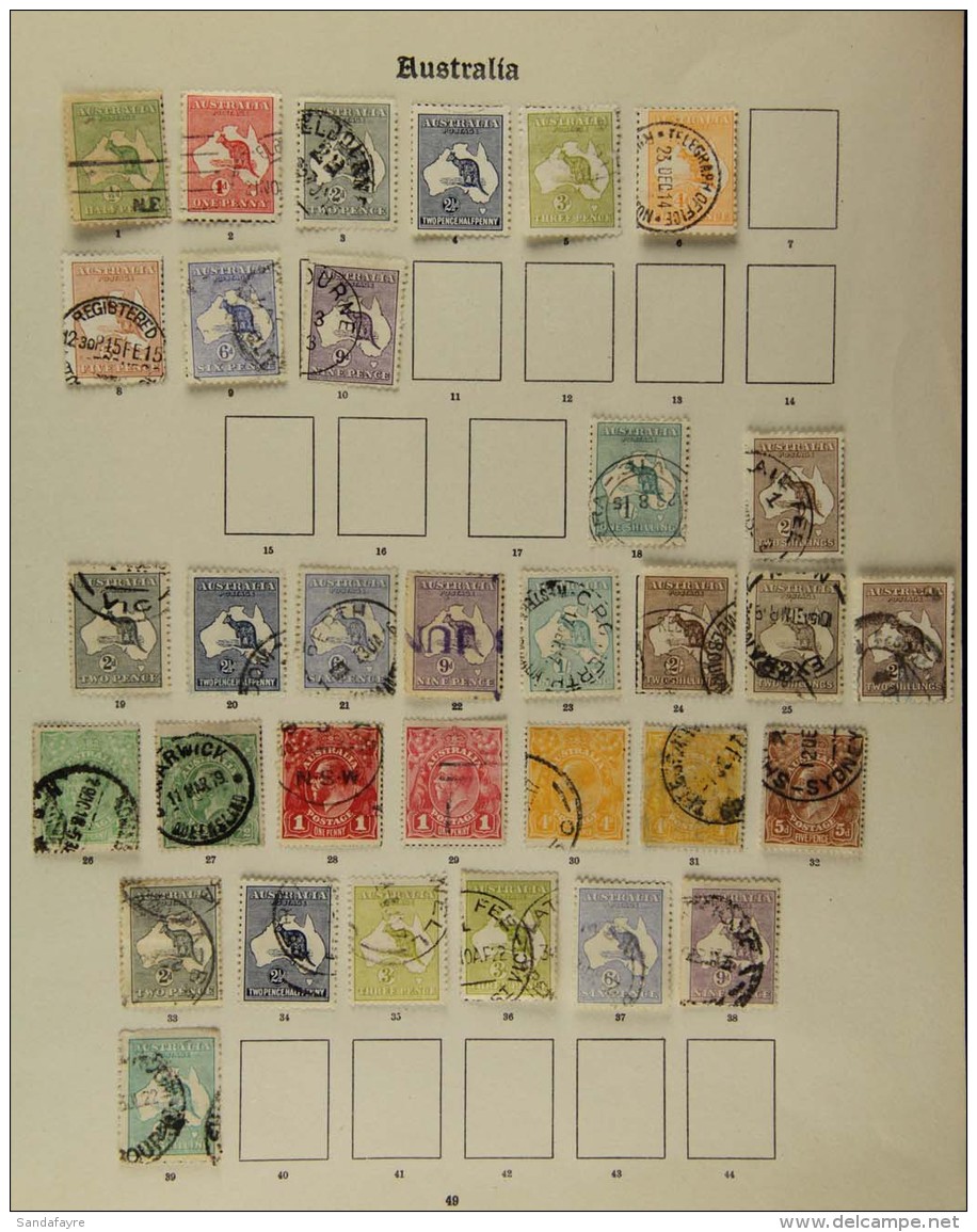 1913-36 KGV COLLECTION  Neatly Presented On Dedicated Pages. Includes 1913 1st Roo To 9d (with Presentation Cds),... - Otros & Sin Clasificación