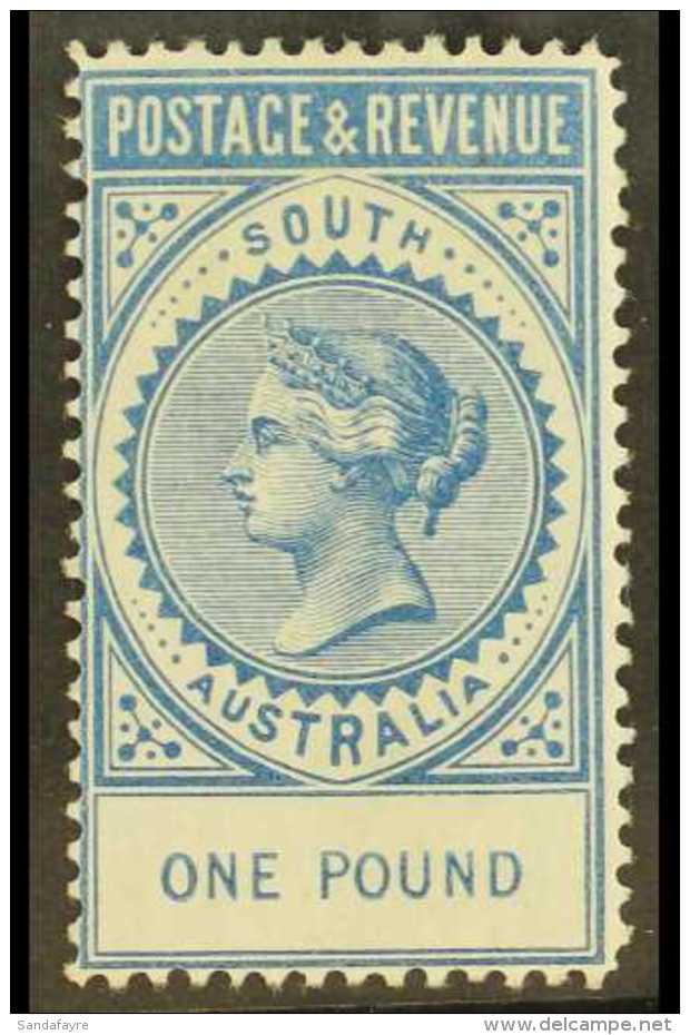 SOUTH AUSTRALIA  1886-96 &pound;1 Blue Perf 11&frac12;-12&frac12;, SG 199a, Very Fine Mint. For More Images,... - Otros & Sin Clasificación
