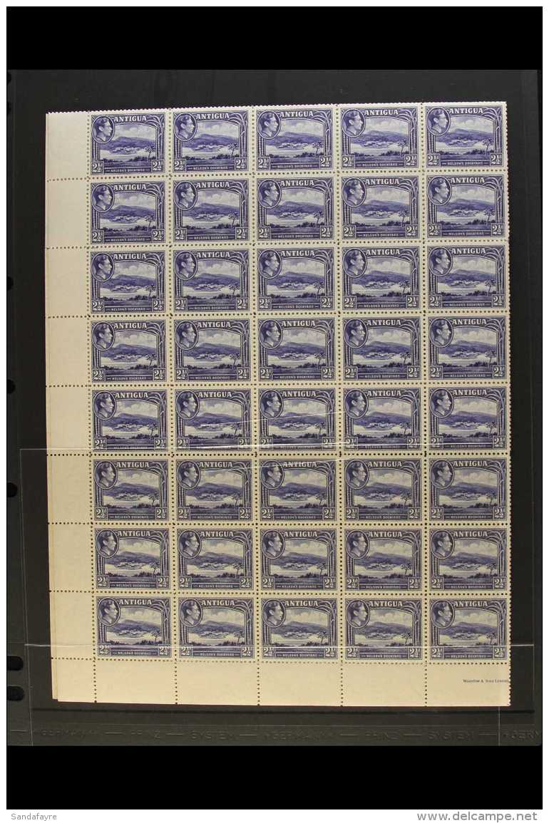 1938-51 NHM COMPLETE SHEET OF 120  2&frac12;d Deep Ultramarine, SG 102, Never Hinged Mint Complete Sheet Of 120... - Otros & Sin Clasificación