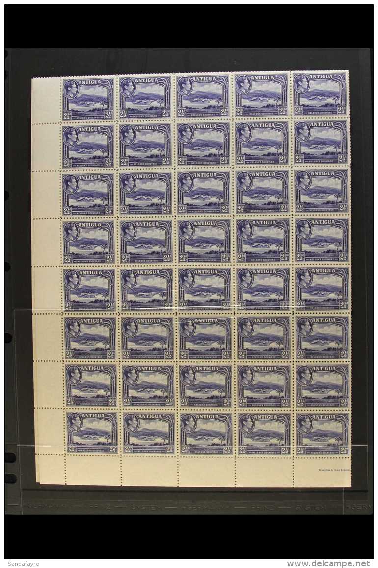 1938-51 NHM COMPLETE SHEET OF 120  2&frac12;d Deep Ultramarine, SG 102, Never Hinged Mint Complete Sheet Of 120... - Autres & Non Classés