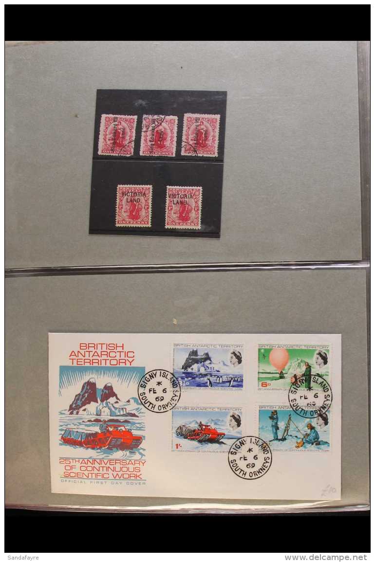 ANTARCTIC COLLECTION IN THREE ALBUMS  With Antarctic Themed Mint And Used Stamps And Covers From A Wide Variety... - Otros & Sin Clasificación