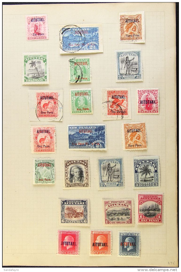 1903-1927 ATTRACTIVE MINT AND USED COLLECTION  Fine And Fresh Condition. Note 1903-11 To 6d Mint, Plus Perf 11... - Aitutaki