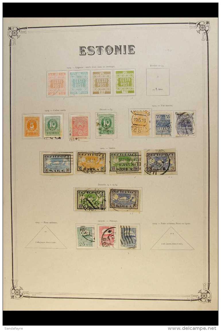 BALTIC STATES COLLECTION  The Estonia, Latvia &amp; Lithuania Sections Carefully Extracted From A Wonderful,... - Otros & Sin Clasificación