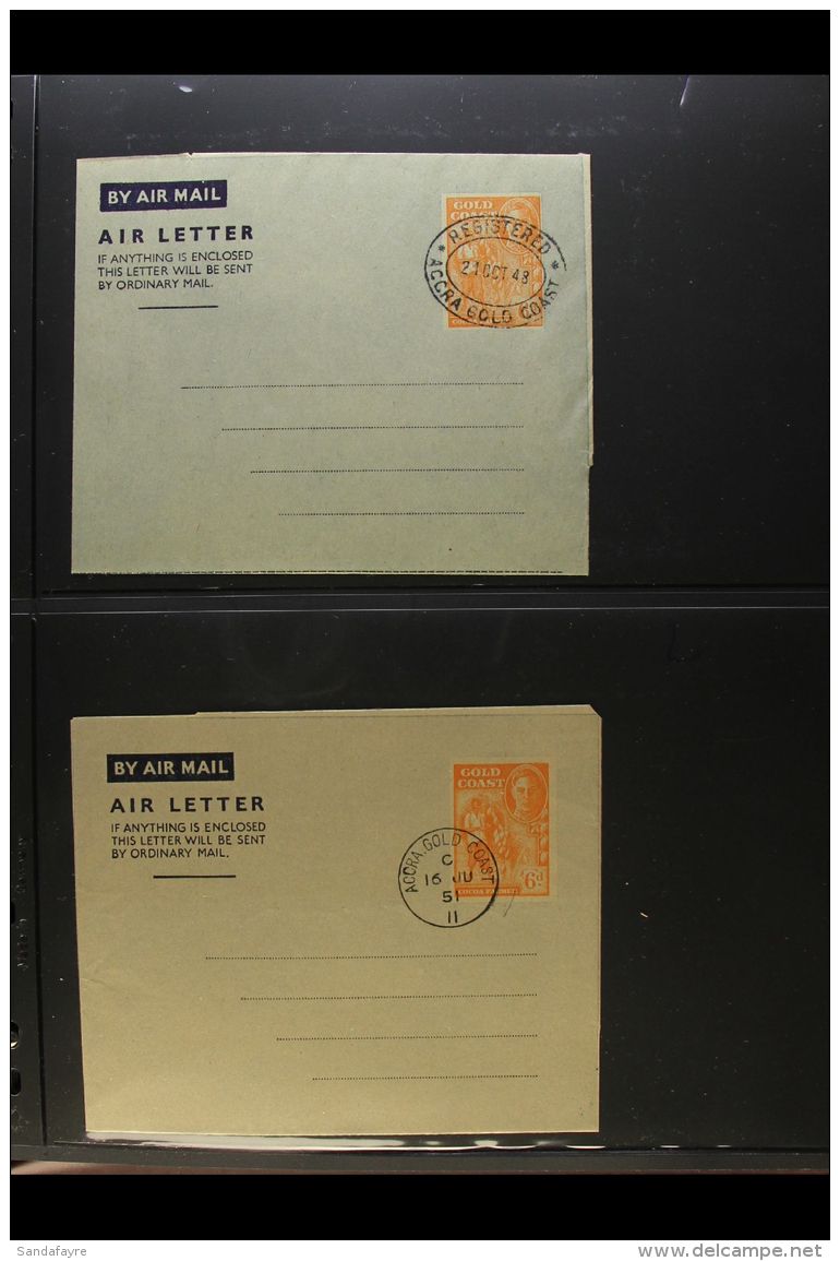 BRITISH COMMONWEALTH  AEROGRAMMES 1940's-2000's Very Fine Used Collection Of All Different Postal Stationery Air... - Sonstige & Ohne Zuordnung