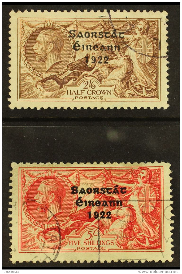 1935  Re-engraved "Seahorses" 2s6d And 5s, SG 99/100, Fine Used. (2 Stamps) For More Images, Please Visit... - Autres & Non Classés