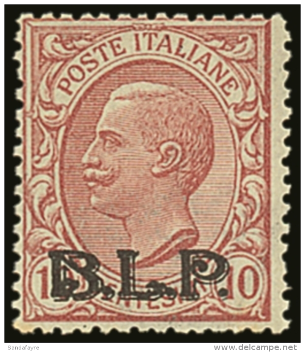 ADVERTISING STAMPS  1922 10c Rose Ovptd Type II "B.L.P." In Black, Sass 5, Very Fine Never Hinged Mint. Signed... - Sin Clasificación