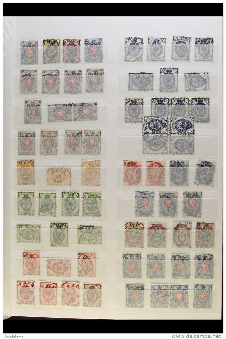 RUSSIAN STAMPS USED IN LATVIA 1880's-1914 COLLECTION  A Most Attractive Assembly, Displaying Clear To Superb... - Letonia