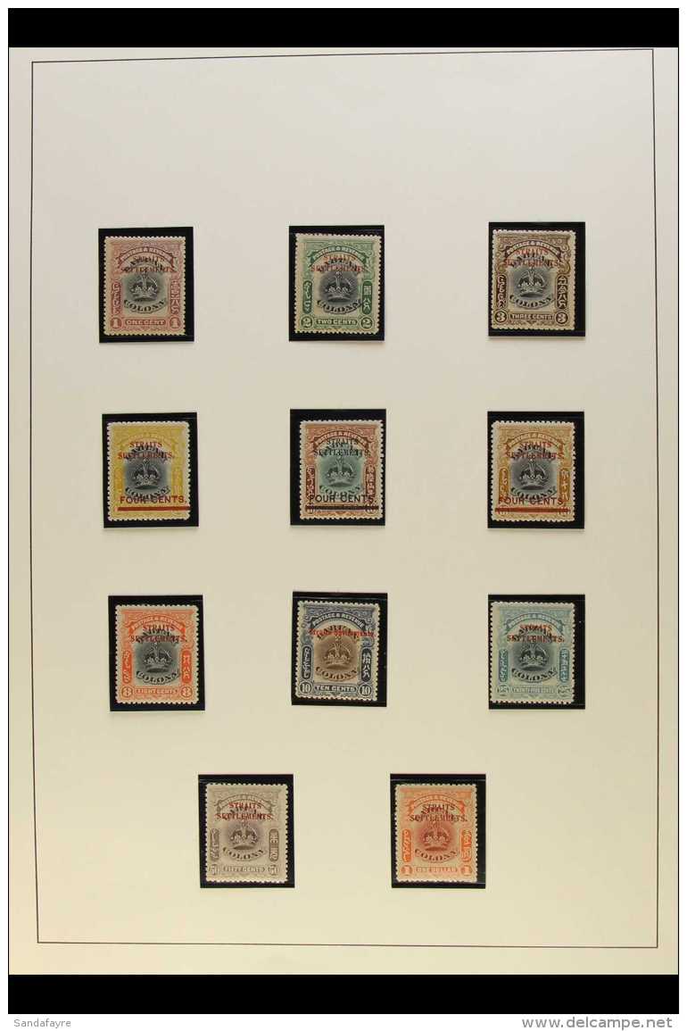 1906-07  Labuan Overprinted/surcharged Complete Set, SG 141/51, Mint With Large Part Original Gum. (11 Stamps)... - Straits Settlements