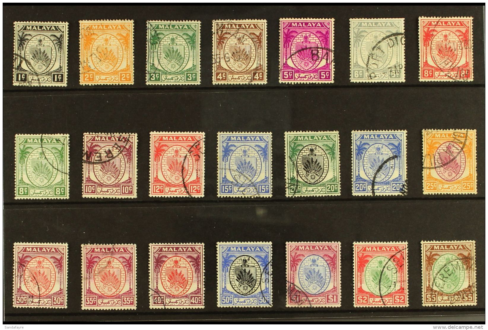 NEGRI SEMBILAN  1949-55 Definitives Complete Set, SG 42/62, Very Fine Used. (21 Stamps) For More Images, Please... - Autres & Non Classés