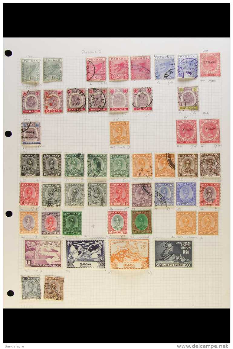 PAHANG  1889-1986. A Mint &amp; Used Collection Presented On Album Pages. Includes 1891-95 Tigers Set Mint Or... - Otros & Sin Clasificación