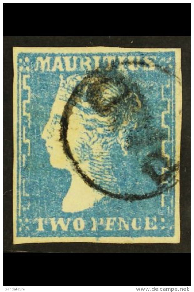 1859  2d Pale Blue, Dardenne Printing, SG 44, Very Fine Used With Large Even Margins, Full Even Colour And Almost... - Maurice (...-1967)