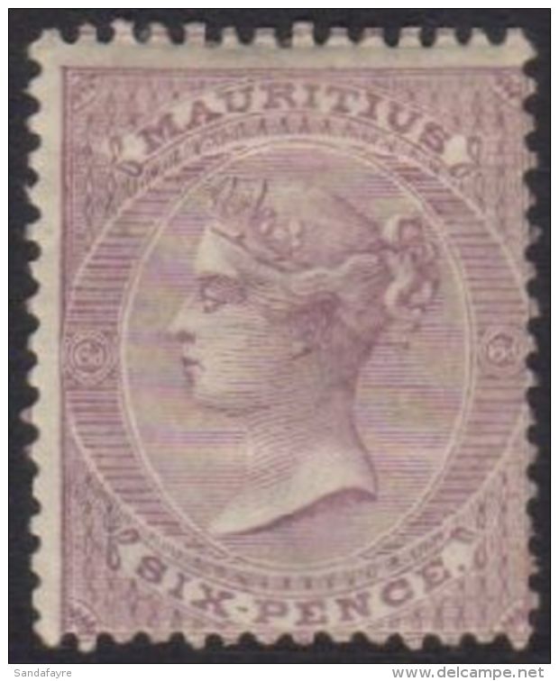 1863-72  6d Dull Violet Wmk Crown CC, SG 63, Fine Mint With Lovely Fresh Colour&amp; Full Perfs. For More Images,... - Mauricio (...-1967)