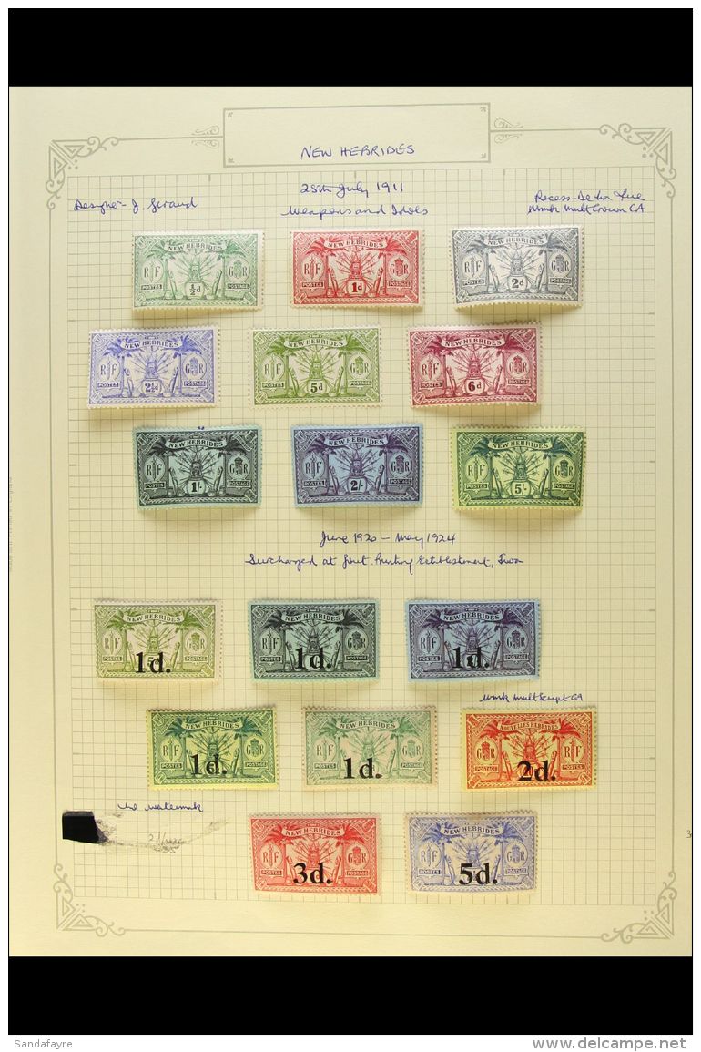 ENGLISH: 1910-80 FINE MINT OR NHM COLLECTION  Written Up On Pages, Incl. 1910 Set, 1911 Set, 1921 Set, 1924... - Otros & Sin Clasificación