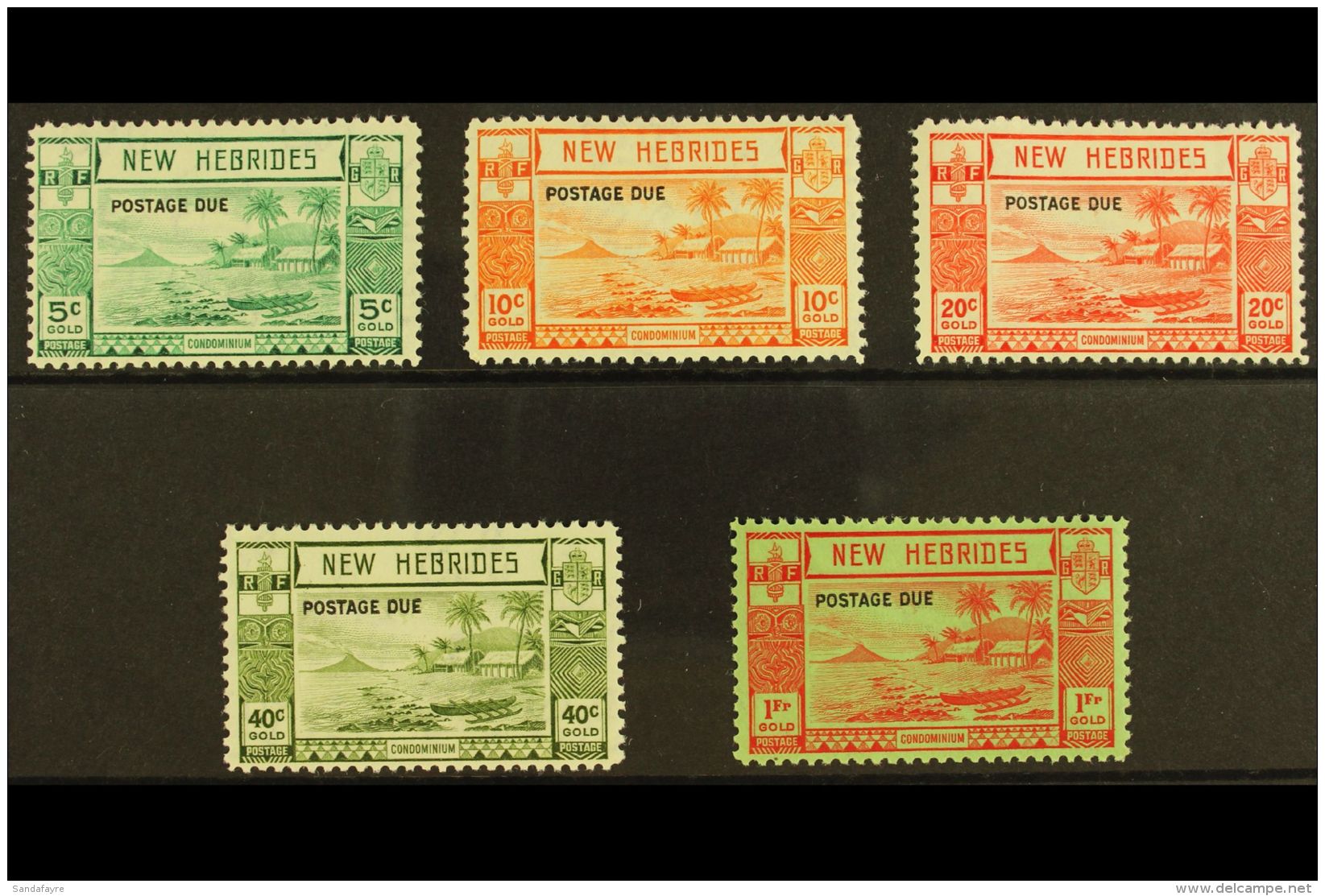 ENGLISH: 1938 POSTAGE DUE  Complete Set, SG D6/10, Very Fine Mint. (5) For More Images, Please Visit... - Other & Unclassified