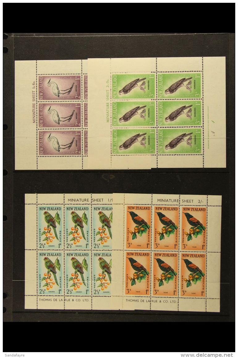 1957-1968 HEALTH MINI-SHEETS.  Complete Never Hinged Mint Collection On Stock Pages. (24 M/S's) For More Images,... - Other & Unclassified