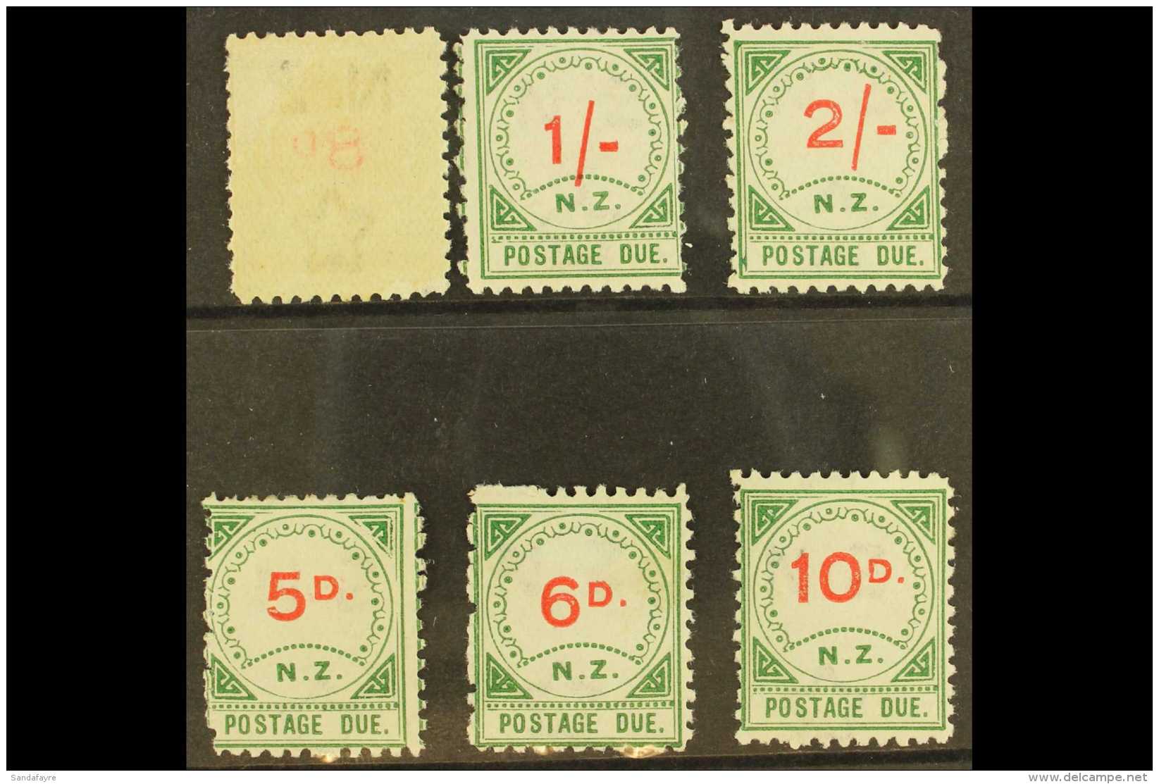 POSTAGE DUE 1899  Type I 8d (showing 2nd Off-set Impression Of The Red On Reverse), 1s And 2s, Small "D" 5d, 6d... - Otros & Sin Clasificación