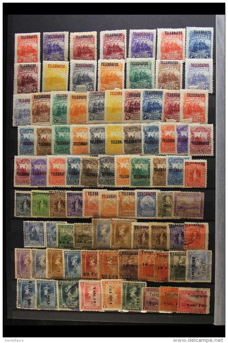 1862-1936 ATTRACTIVE MINT AND USED COLLECTION  A Substantial Collection Which Includes 1862 5c Used, 1869-80... - Nicaragua