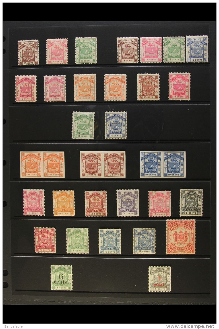 1883-1892 ALL DIFFERENT MINT COLLECTION  A Most Useful Collection Presented On A Stock Page. Includes 1883 Perf... - Borneo Septentrional (...-1963)