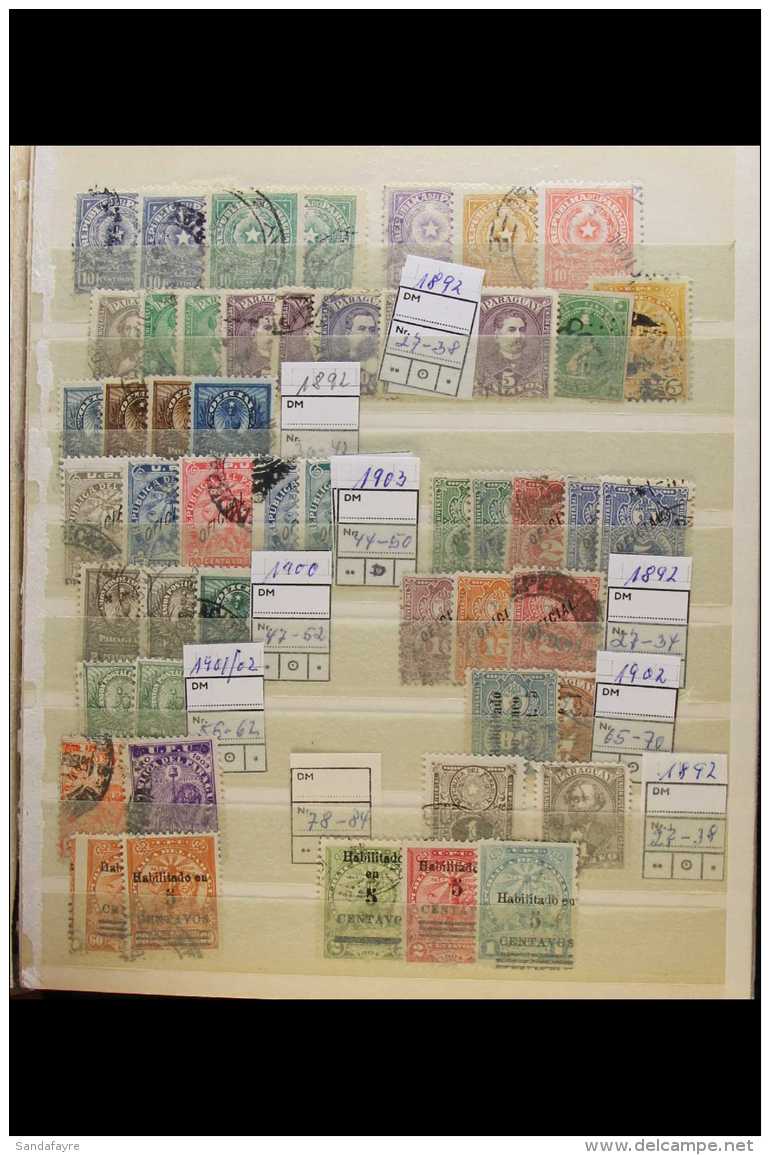 1890's-1980's INTERESTING RANGES  In A Small Stockbook, Some Mint/nhm But Mostly Used Stamps With Light... - Paraguay