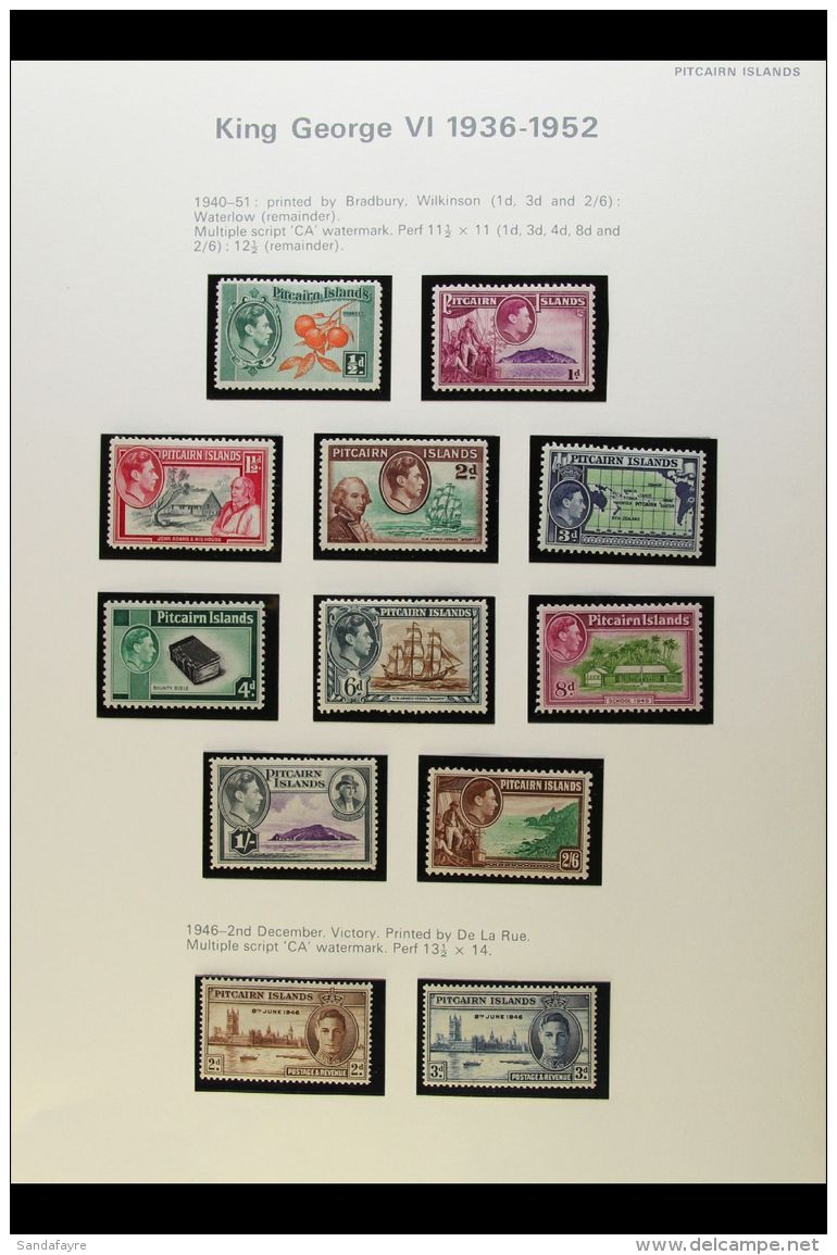 1940-1982 SUPERB MINT COLLECTION  A Beautiful All Different Collection On Album Pages, Appears To Be Complete To... - Pitcairn