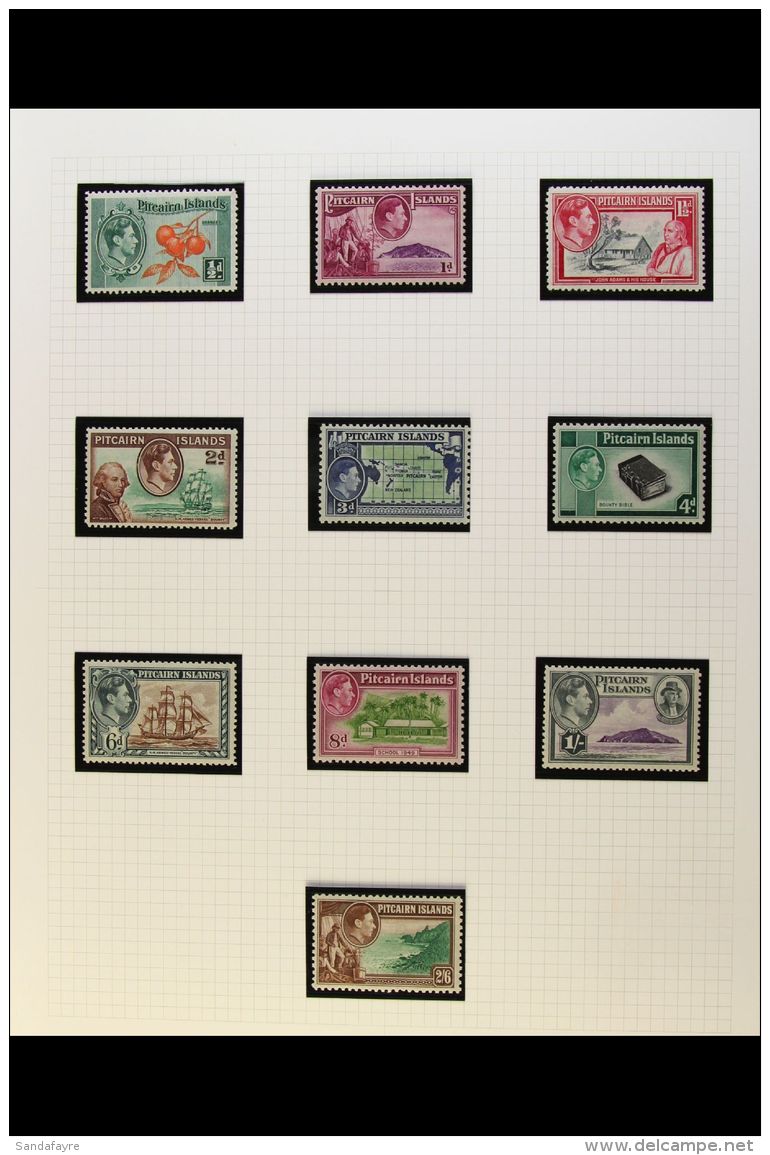 1940-9  Basic KGVI Issues Complete, SG 1/16, Fine Mint (18). For More Images, Please Visit... - Islas De Pitcairn
