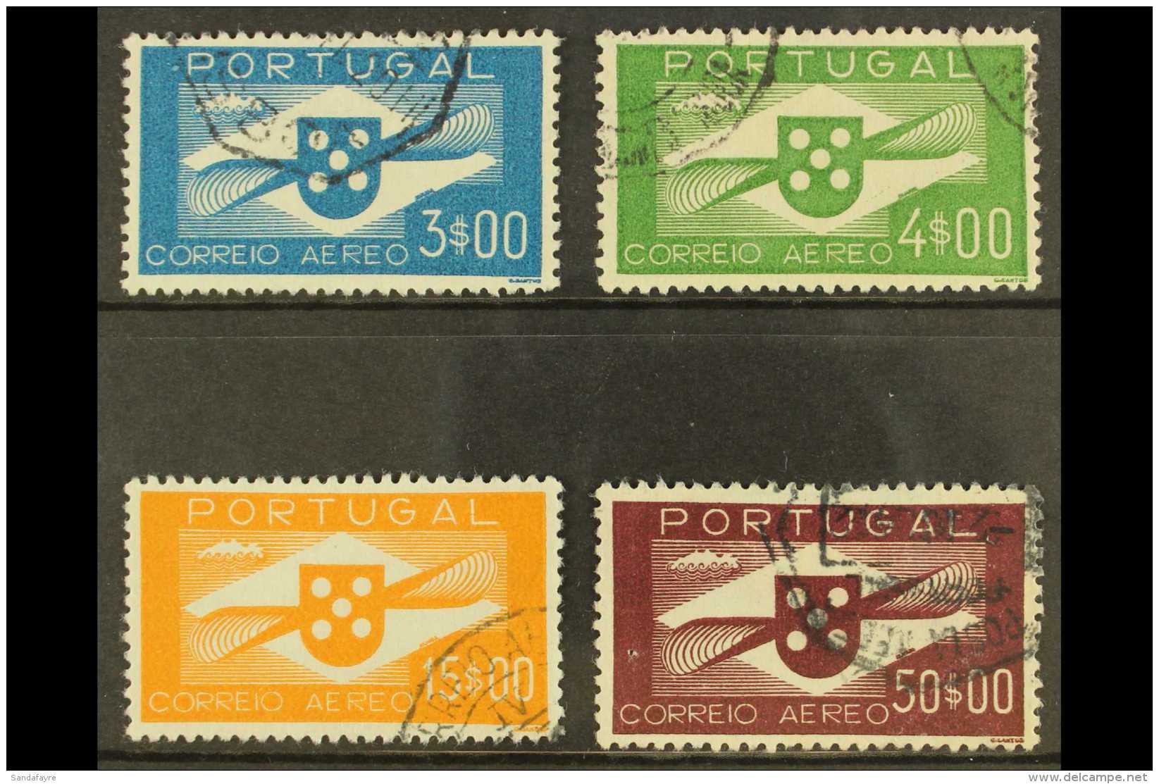 1941  'Shield &amp; Propeller' Airs Set, SG 893a/b &amp; 895/96a, Fine Cds Used (50E With Full Perfs). Fresh (4... - Otros & Sin Clasificación