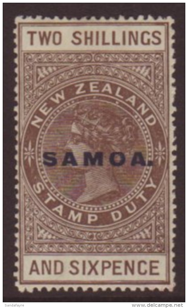 1914-24  2s6d Grey-brown "De La Rue" Paper, Perf 14&frac12;x14 Comb, SG 128, Very Fine Mint. Scarce! For More... - Samoa