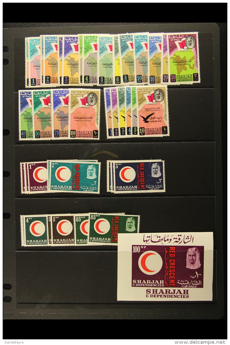 1963-70 NEVER HINGED MINT  Useful Collection With Many Complete Sets, Note 1963 Definitives &amp; Airmails, Also... - Sharjah