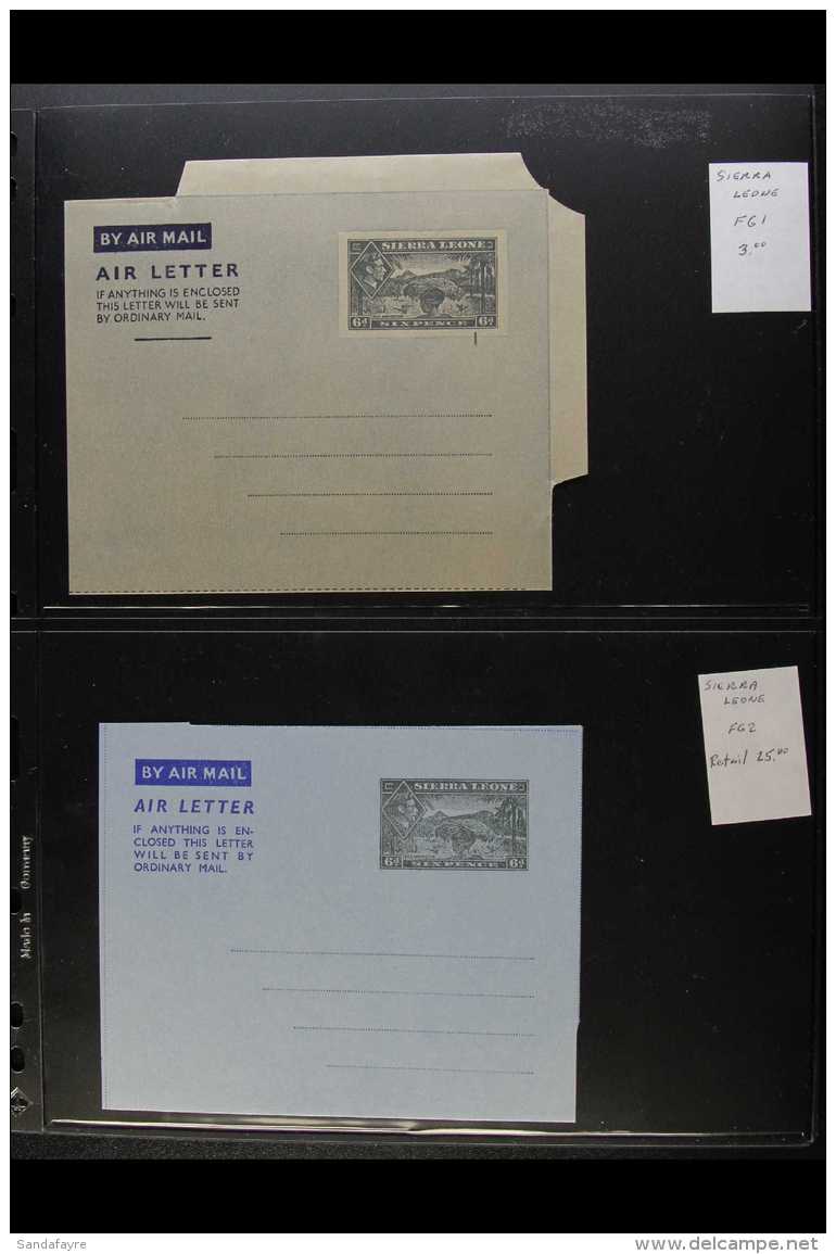 AEROGRAMMES 1950-2004 UNUSED COLLECTION  Largely Complete For The Period, Note Early 1951 6d On Blue Paper,... - Sierra Leone (...-1960)