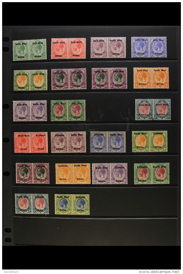 1923-6 KING'S HEADS - MINT COLLECTION  Fine Looking Lot Of These Sought After Issues, All In Correct Horizontal... - África Del Sudoeste (1923-1990)