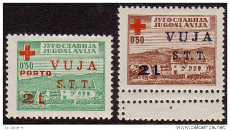 ZONE B  1948 Red Cross Set, Sassone 4/5, Never Hinged Mint.(2) For More Images, Please Visit... - Other & Unclassified