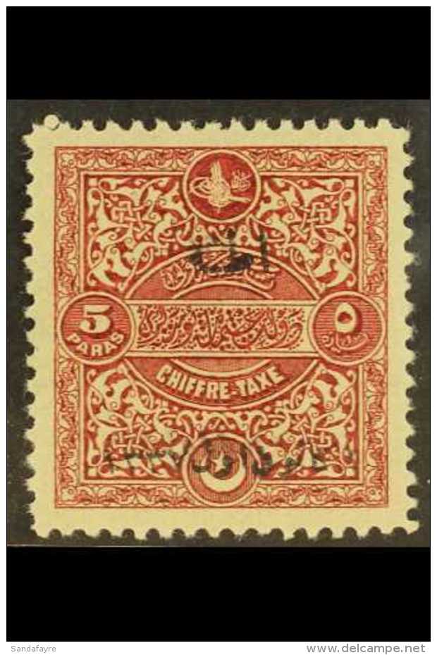 1921  5pa Lake Brown, Postage Due, Ovptd "Adana, Dec 1st 1921", SG A101, Very Fine Mint But Tiny Hinge Thin.... - Otros & Sin Clasificación