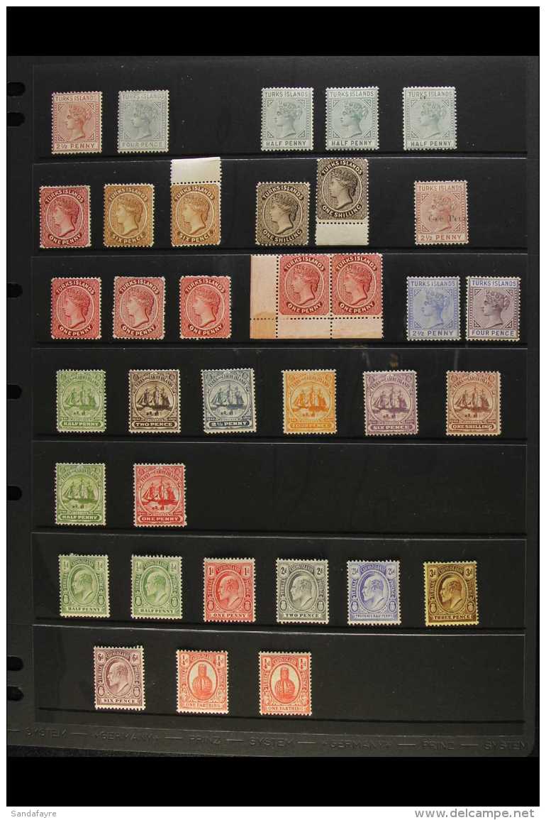 1882-1935 MINT COLLECTION  A Most Useful Range Presented On Stock Pages. Includes Turks Islands 1882-5 2&frac12;d... - Turcas Y Caicos