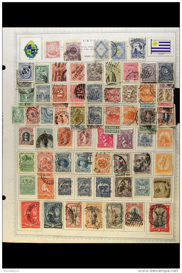 1864-1964 MINT &amp; USED COLLECTION  A Chiefly All Different Collection Presented Mostly On Printed Album Pages... - Uruguay