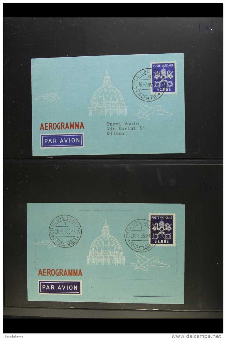 AEROGRAMMES  1950-2005 COMPLETE COLLECTION On Stock Pages, Very Fine Used, All Different, Mostly Unaddressed And... - Otros & Sin Clasificación