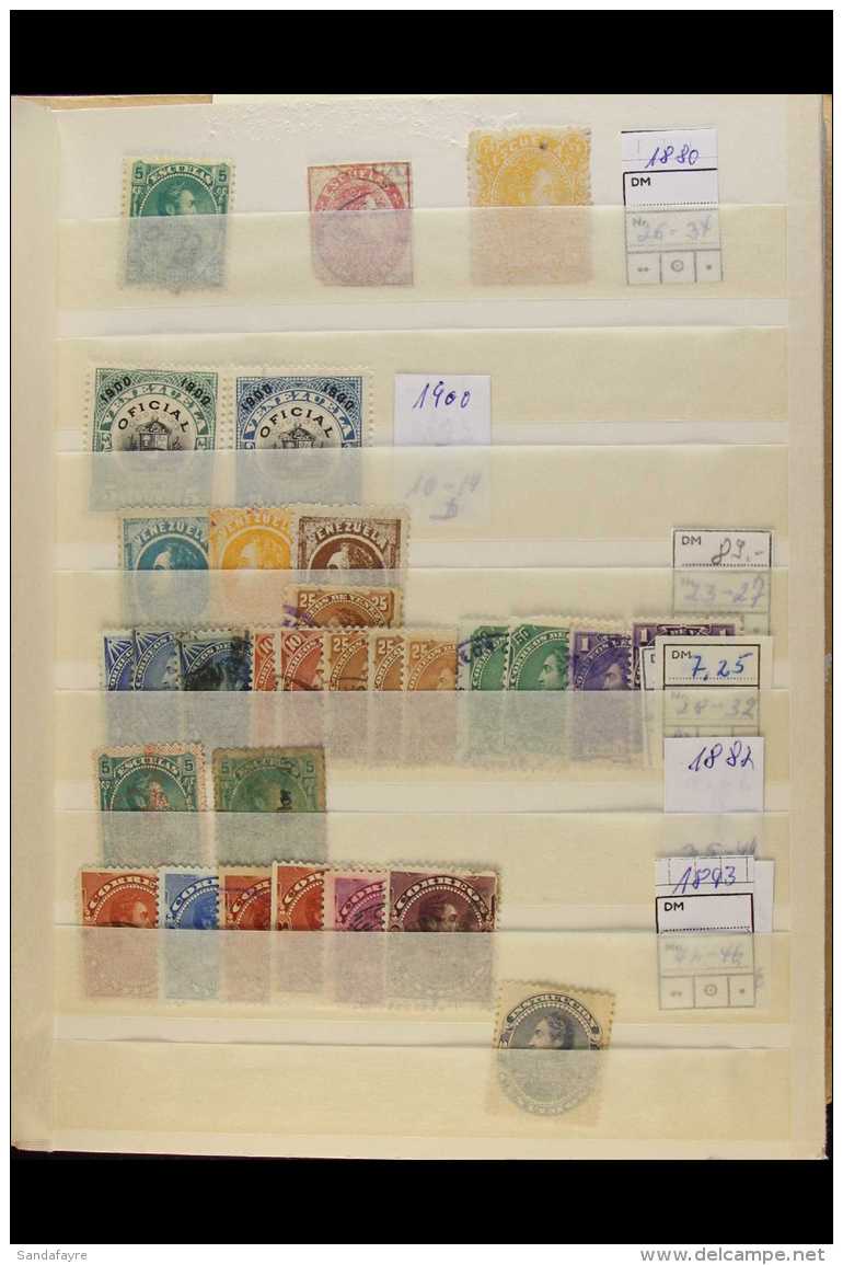 1880's-1980's RANGES  In A Small Stockbook, A Few Mint/nhm But Mostly Used Stamps With Light Duplication. Good To... - Venezuela