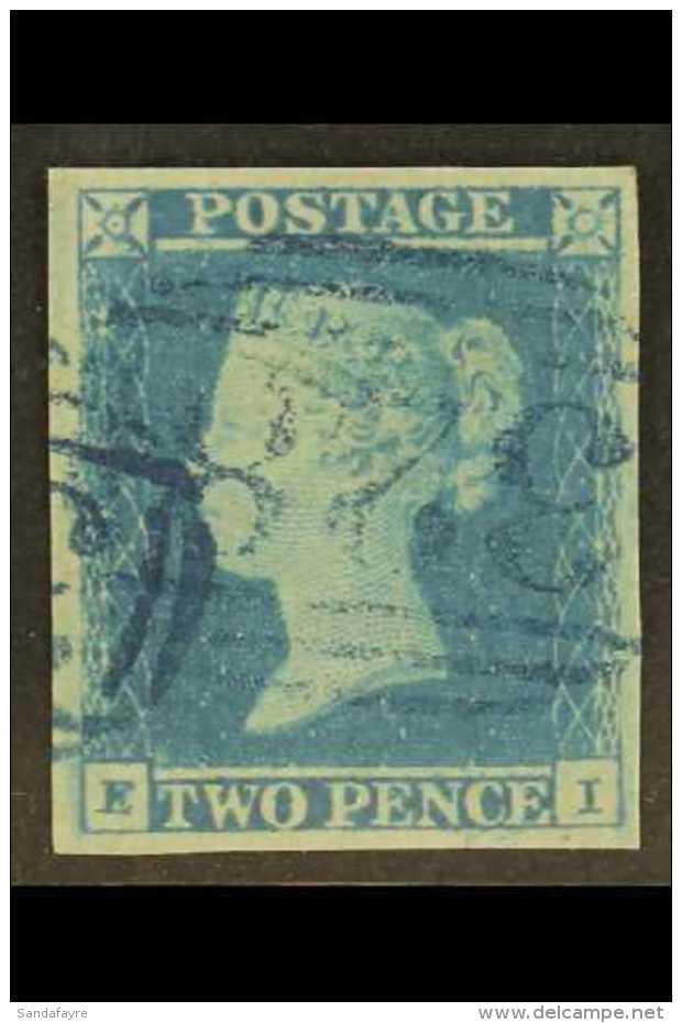 1841  2d Blue "EI" With Large Part "328" (Hadleigh) In BLUE, Fine With Four Margins, Scarce And Attractive. For... - Otros & Sin Clasificación