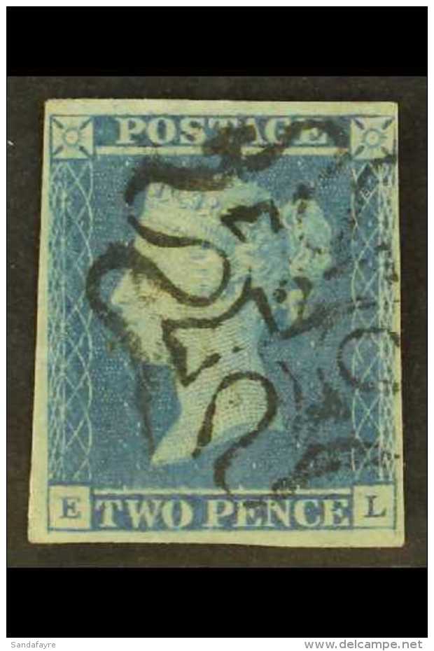 1841  2d Blue "EL", With Clear No. 12 In Maltese Cross, Four Clear To Good Margins.  For More Images, Please... - Autres & Non Classés