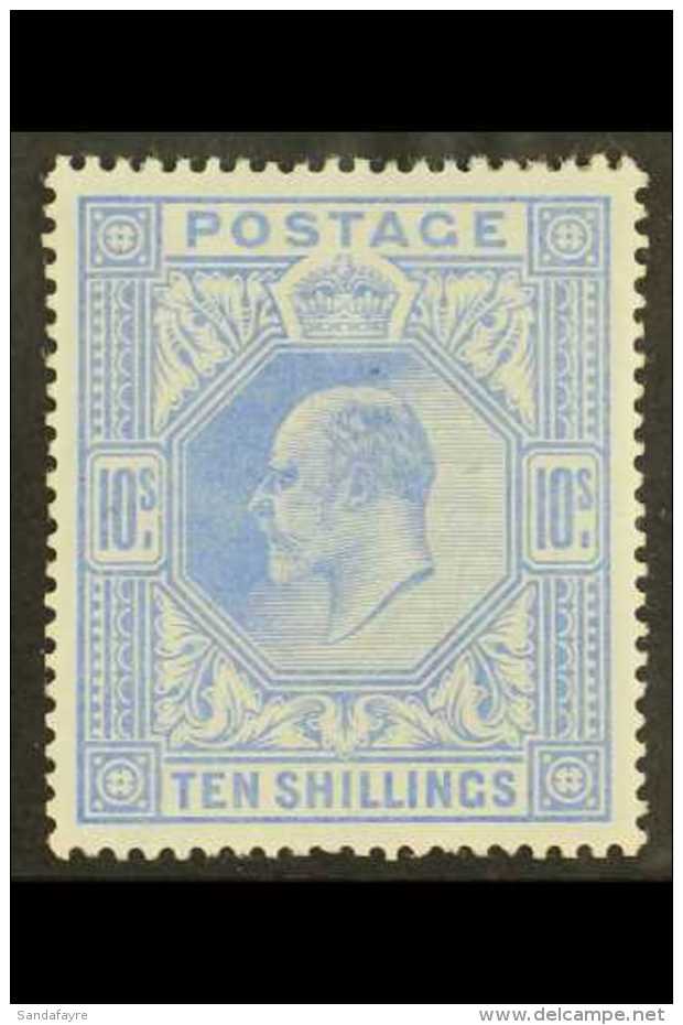 1902  10s Ultramarine DLR Printing, SG 265, Lightly Hinged Mint. A Beauty. For More Images, Please Visit... - Non Classés