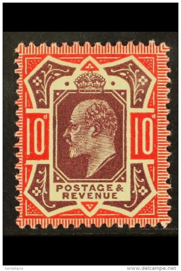 1911  10d Deep Dull Purple And Scarlet Somerset House, SG Spec M44(3), Very Fine Mint. For More Images, Please... - Sin Clasificación