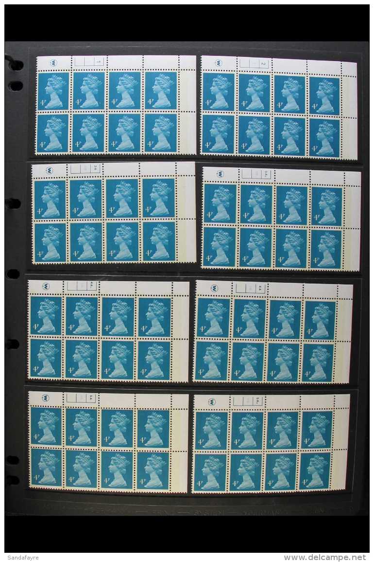 1971-2000 MACHIN CYLINDER BLOCK COLLECTION  An ALL DIFFERENT Never Hinged Mint Collection Of Cylinder Blocks In... - Autres & Non Classés