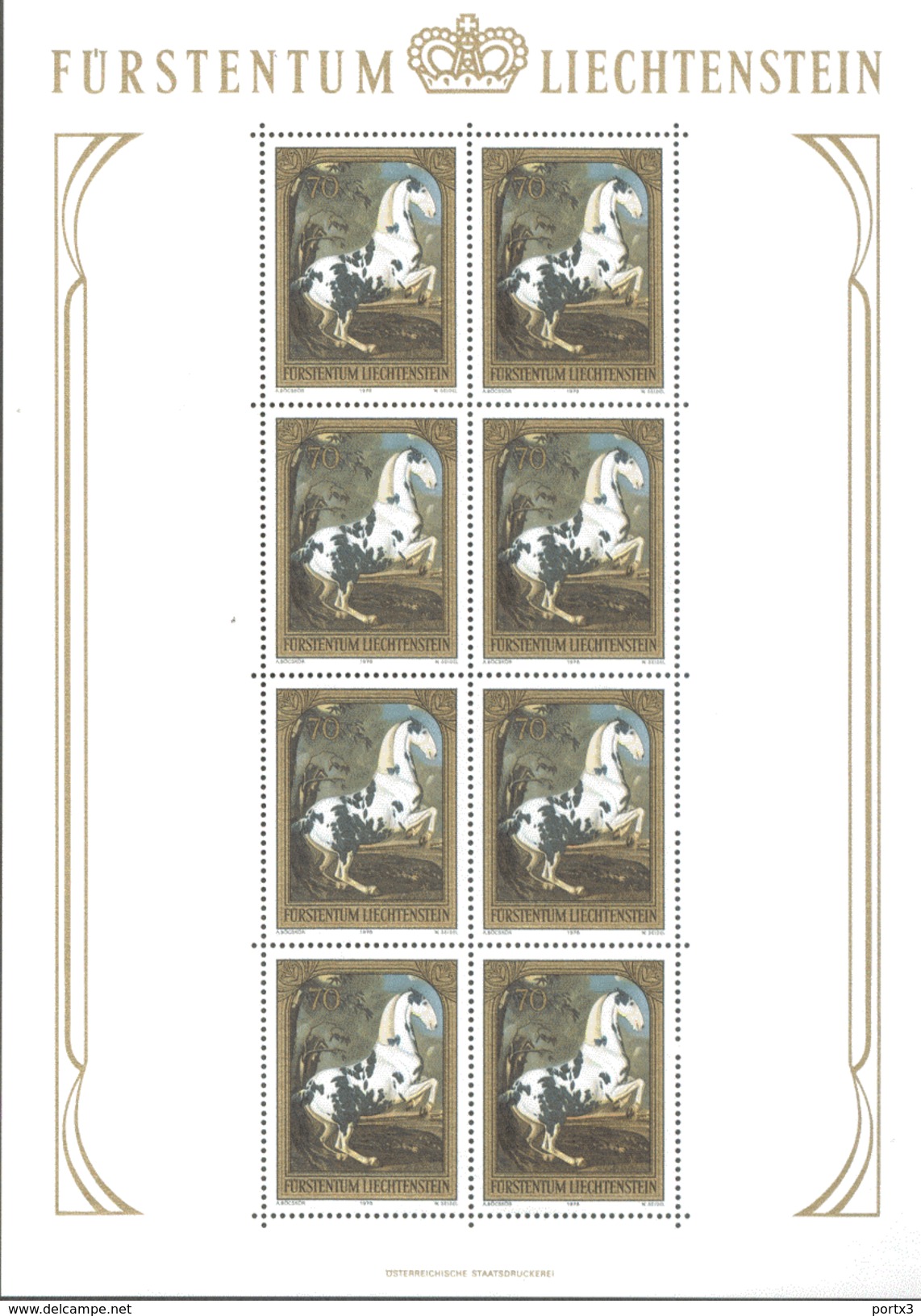 Liechtenstein Kleinbogensatz 717 - 719 Gemälde MNH Postfrisch ** - Blocks & Kleinbögen