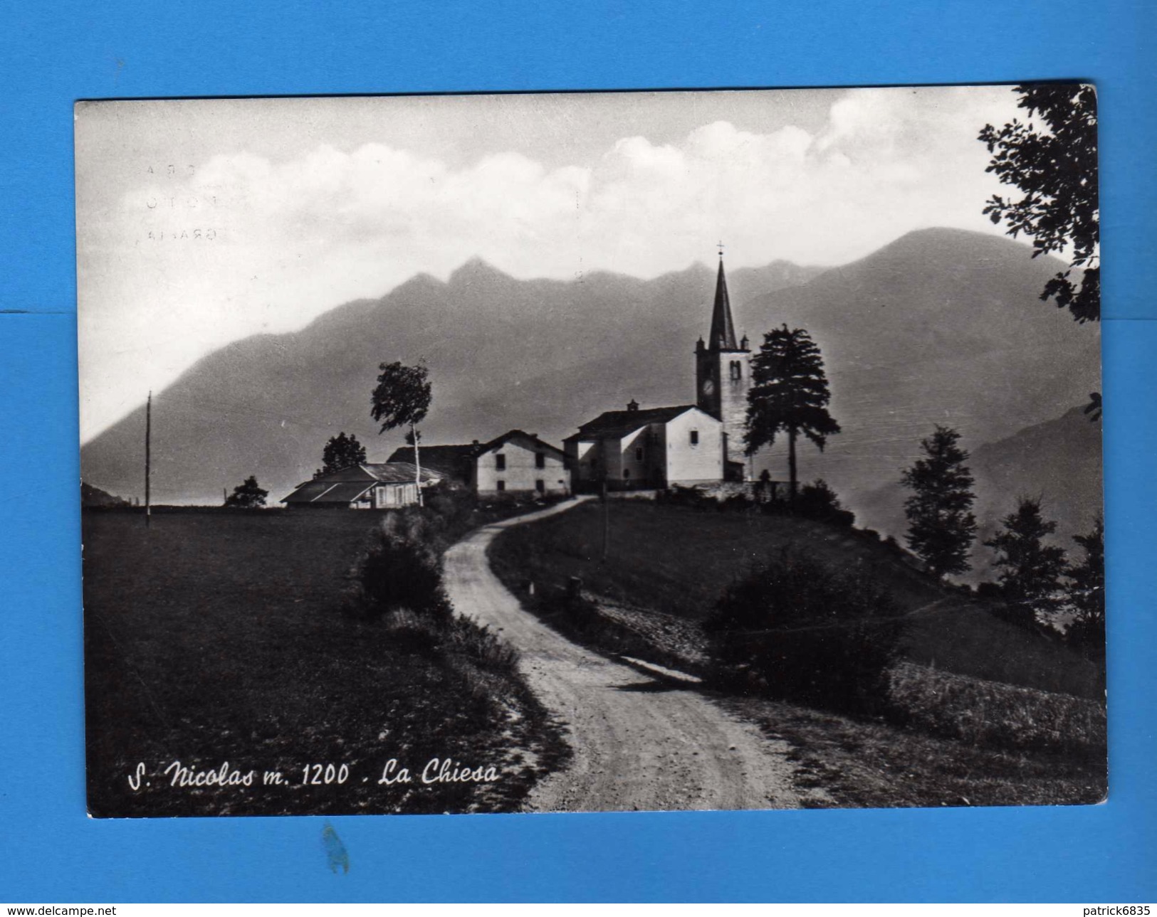 Valle D'Aosta -  S. NICOLAS - La CHIESA , Panorama  Vedi Descrizione.  (F) - Altri & Non Classificati