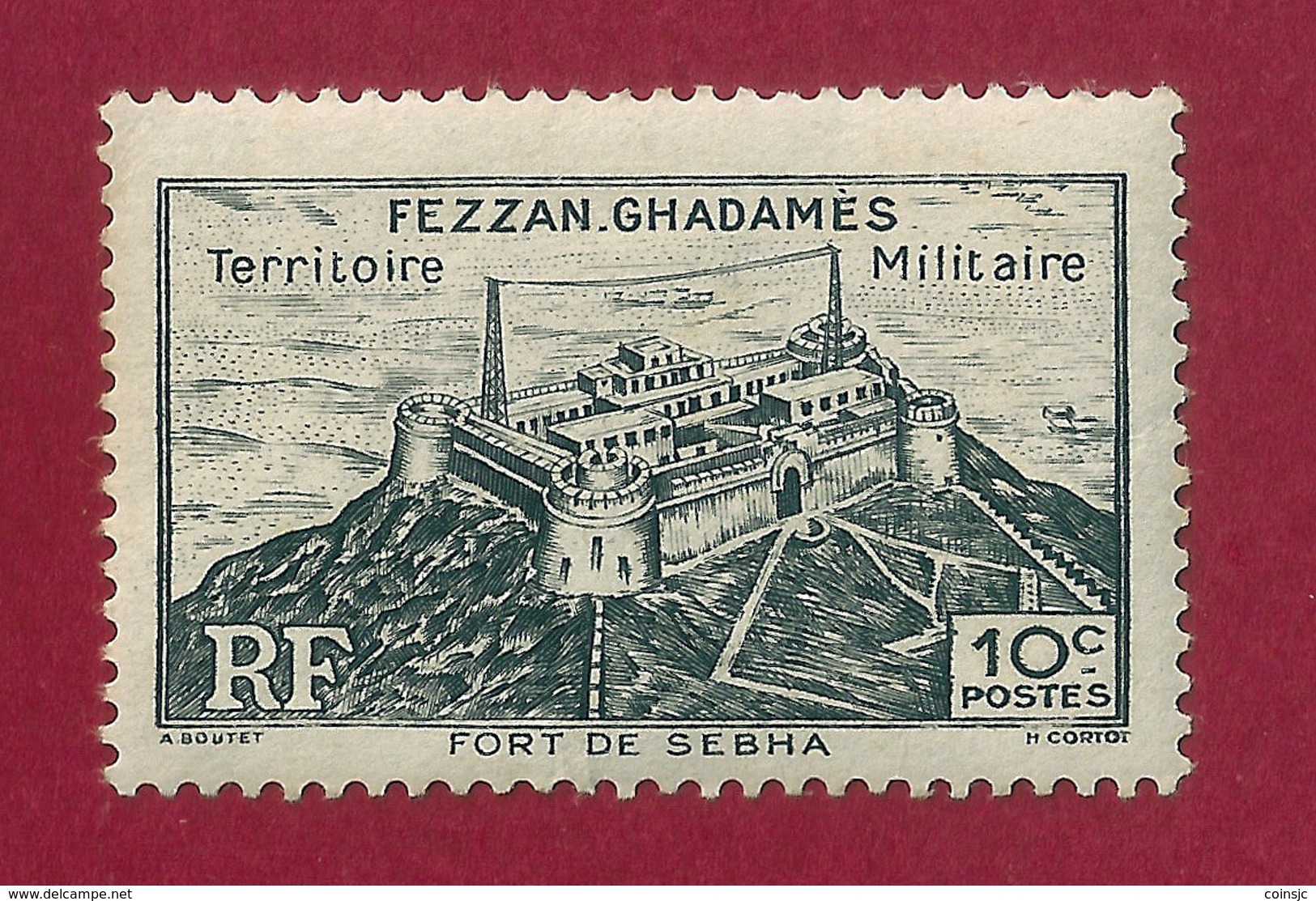 Fezzan.Ghadamés - 10 C - 1946 - Unused Stamps