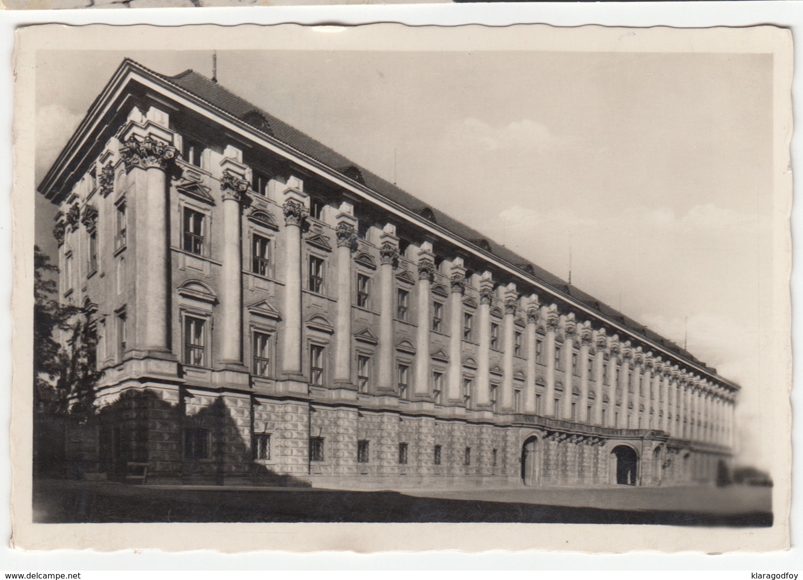 Prague Cerninsky Palac Old Photopostcard Travelled 1947 To Zagreb Bb170525 - Czech Republic