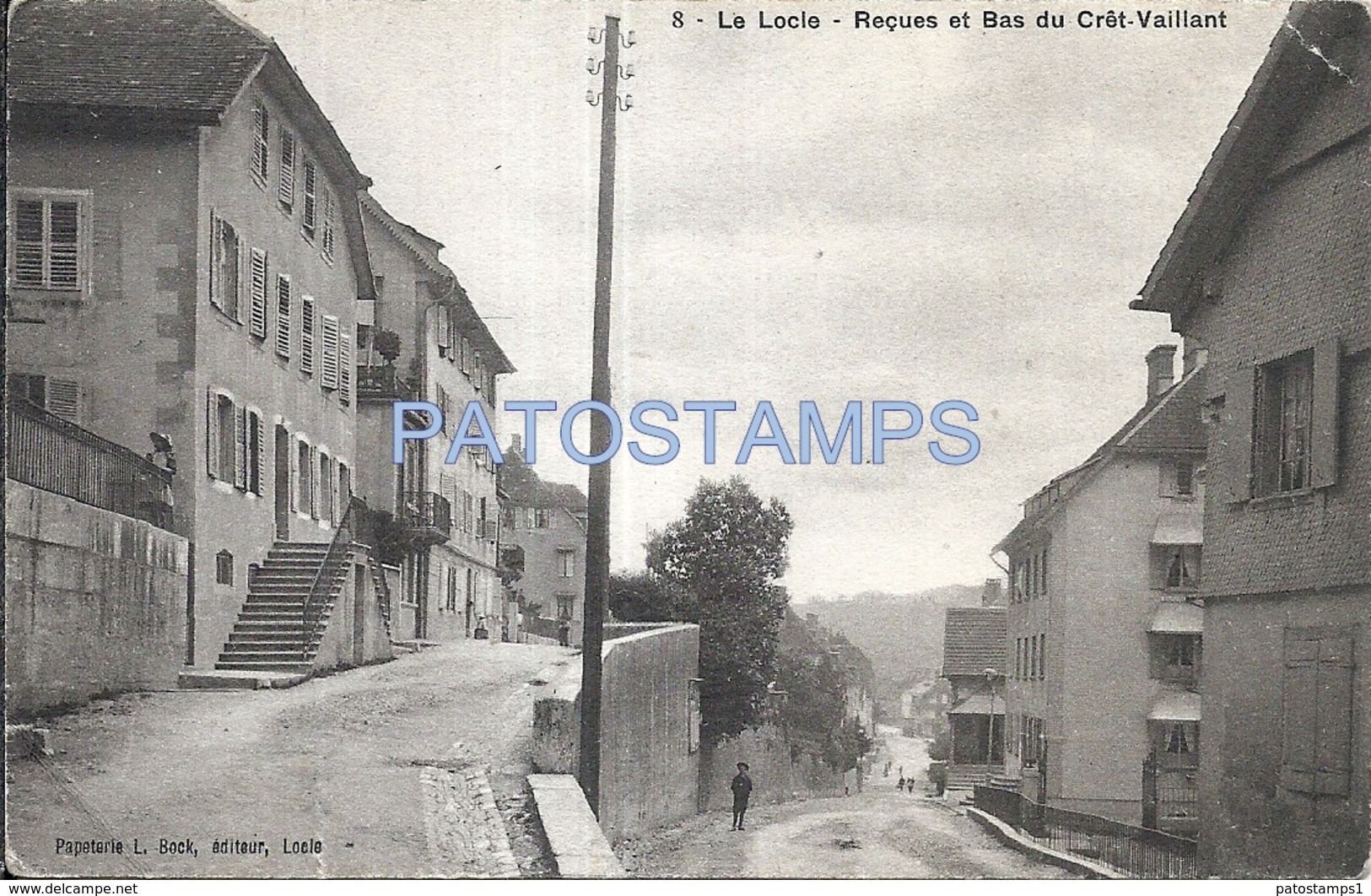 72716 SWITZERLAND LE LOCLE NEUCHATEL RECEIVED AND LOW OF CRET VAILLANT BREAK POSTAL POSTCARD - Le Crêt