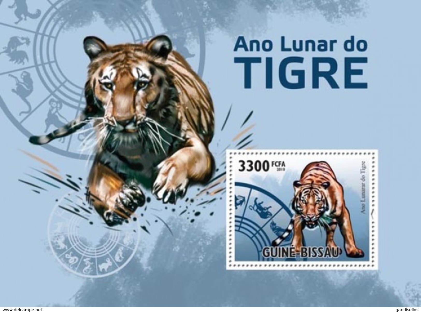 GUINE BISSAU 2010 SHEET YEAR OF THE TIGER AÑO DEL TIGRE ANNEE DU TIGRE Gb10515b - Guinea-Bissau