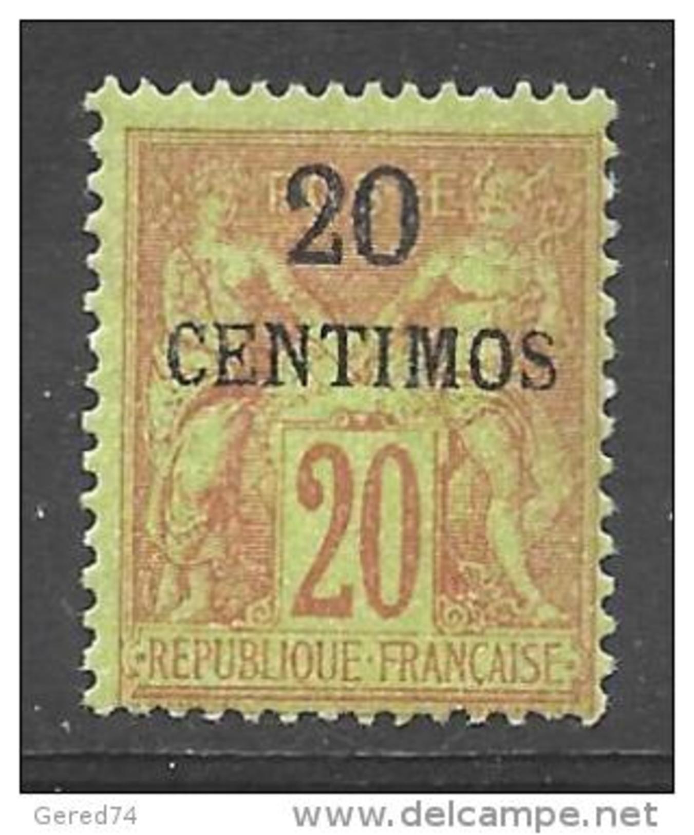 Colonie - MAROC  :  Type "Sage" N° 4 * TB  (cote : 42.oo) - Unused Stamps