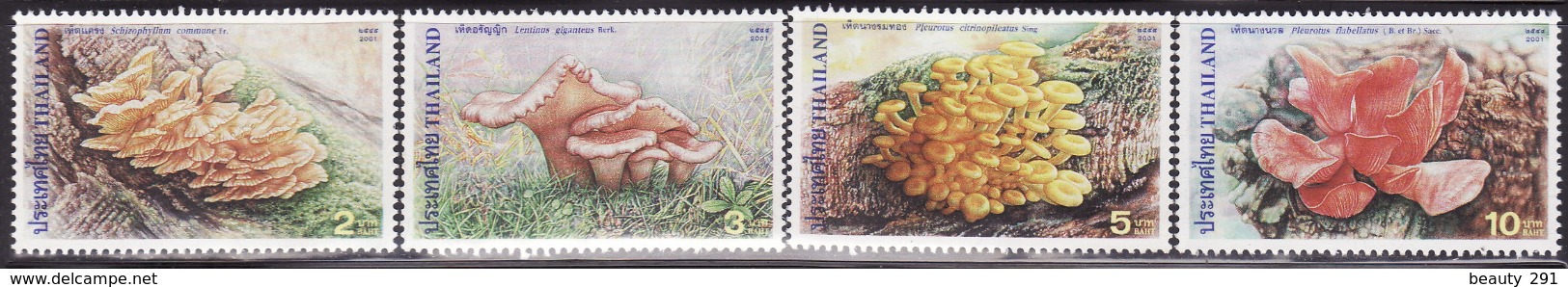 THAILAND 2001 MNH ** 2066-2069  MUSHROOMS, FUNGI - Pilze